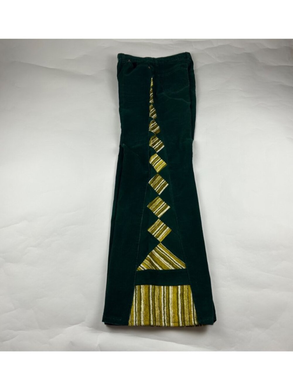 CUSTOM Levi's Forest Green Corduroy Altered High Rise Wide Leg Trouser Pant - Picture 7 of 8